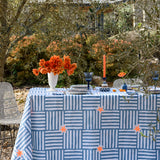 Blue Capri linen napkins (set of 4)