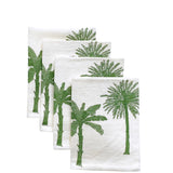 Green Palms linen napkins (set of 4)
