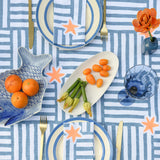 Blue Capri linen napkins (set of 4)