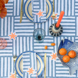 Blue Capri linen napkins (set of 4)
