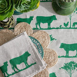 Green Paddock linen napkins (set of 4)