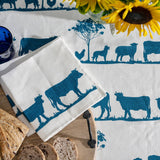 Navy Paddock linen napkins (set of 4)