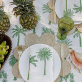 Green Palms linen napkins (set of 4)