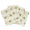 Green Bee linen napkins (set of 4)