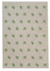 Green Bees linen tea towel (Natural and off-white)