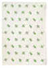 Green Bees linen tea towel (Natural and off-white)