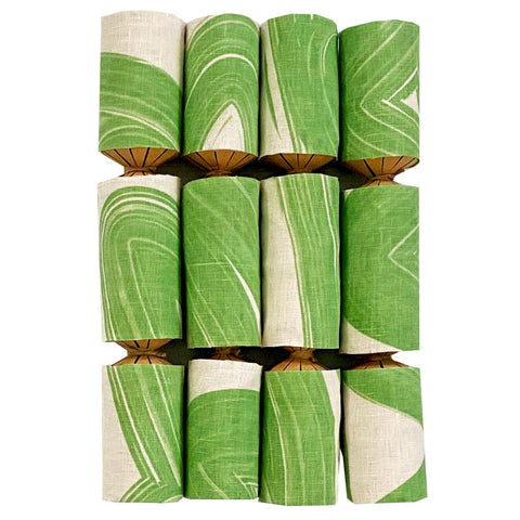 Green Graffiti Christmas bonbons (set of 4)