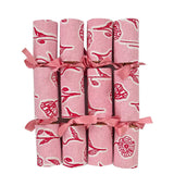 Pink + Red Poppies Christmas bonbons (set of 4)