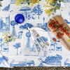 Blue Bush and the Big smoke linen tablecloth