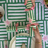 Green + pink Capri Christmas bonbons (set of 4)