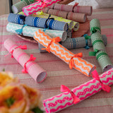 Christmas Bonbons Neon Wiggles linen (set of 4)