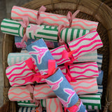Flamingo Wiggly stripe Christmas bonbons (set of 4)