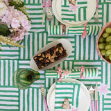 Green Capri linen tablecloth