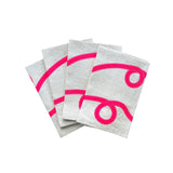 Neon pink Stitches linen napkins (set of 4)