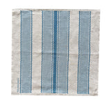 Blue Tuxedo stripe linen napkins (set of 4)
