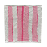 Pink Tuxedo stripe linen napkins (set of 4)