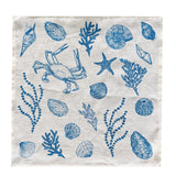 Blue Under the Sea linen napkins (set of 4)