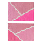 Pink Crazy Pave linen Placemats (set of 4)