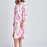 Aqua door Designs x Goondiwindi Cotton pink Vase relaxed beach dress SALE