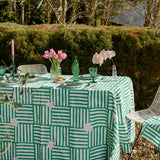 Green Capri linen tablecloth