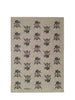 Black Christmas Beetle linen tea towel (Natural and off-white)