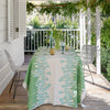 Duckegg + green Tulips linen tablecloth