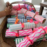 Green + pink Capri Christmas bonbons (set of 4)