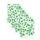 Fern green Parsley linen napkins (set of 4)