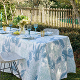Blue Parsley linen napkins (set of 4)
