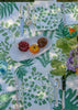 Green Botanical linen tablecloth