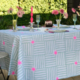 Duckegg Capri linen tablecloth
