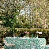 Green Capri linen tablecloth