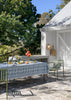 Blue Pomegranate linen tablecloth