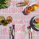 Pink Pomegranate linen napkins (set of 4)