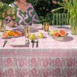 Pink Pomegranate linen napkins (set of 4)
