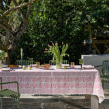 Pink Pomegranate linen napkins (set of 4)