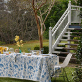 Blue Under the Sea linen tablecloth