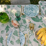 Green Under the Sea linen tablecloth