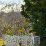 Green Under the Sea linen tablecloth