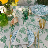 Green Under the Sea linen napkins (set of 4)