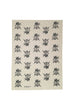 Black Christmas Beetle linen tea towel (Natural and off-white)