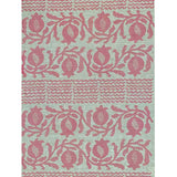 Pink Pomegranate linen tea towel (Natural and off-white)