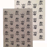 Black Christmas Beetle linen tea towel (Natural and off-white)